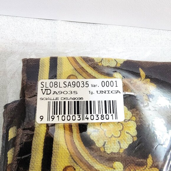 VERSACE Wild Barocco Silk Twill Scarf - Picture 3 of 5